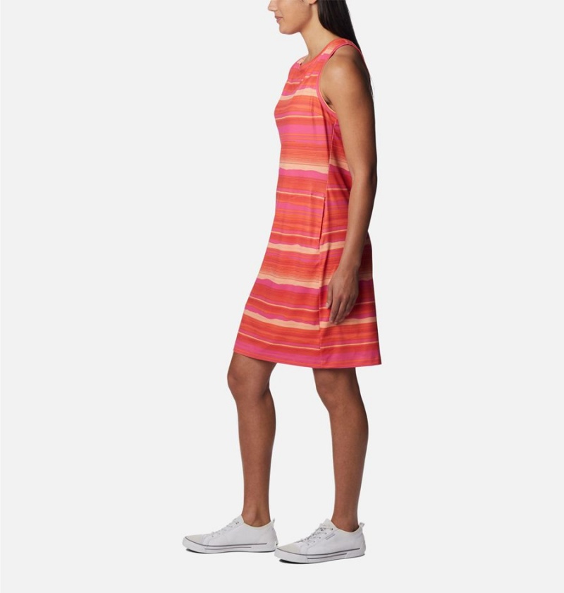 Orange Columbia Chill River Printed Women's Dress | 60927TCGD