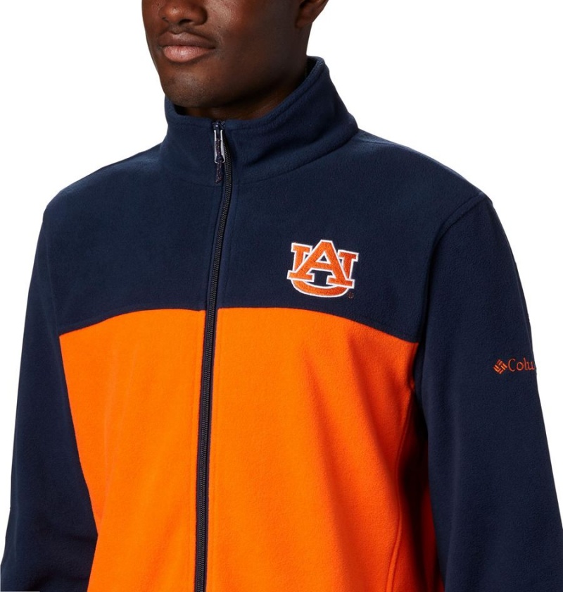 Orange Columbia Collegiate Flanker III - Auburn Men's Fleece Jacket | 50496EFOV