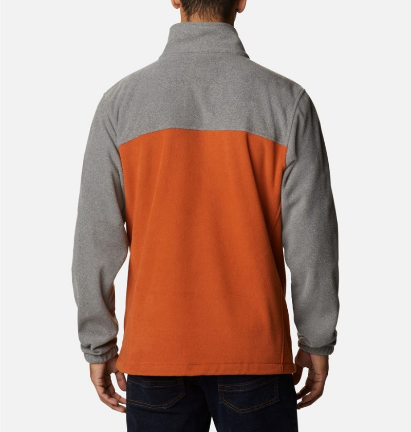 Orange Columbia Collegiate Flanker III - Texas Men's Fleece Jacket | 07584SKFR