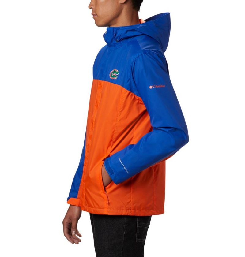 Orange Columbia Collegiate Glennaker Storm - Florida Men's Rain Jacket | 71802XHVT