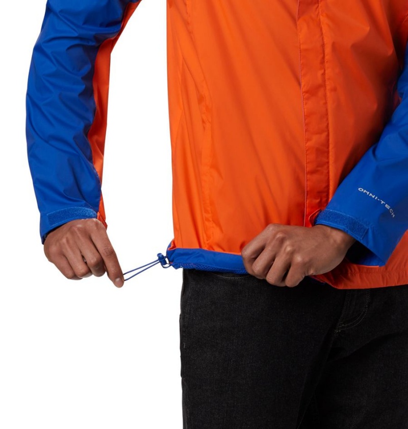 Orange Columbia Collegiate Glennaker Storm - Florida Men's Rain Jacket | 71802XHVT