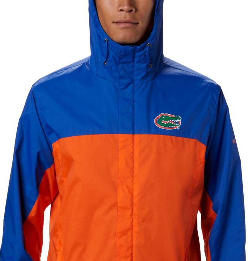 Orange Columbia Collegiate Glennaker Storm - Florida Men's Rain Jacket | 71802XHVT