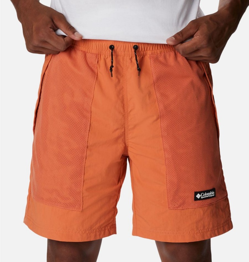 Orange Columbia Deschutes Valley Reversible Men's Shorts | 21978VARS