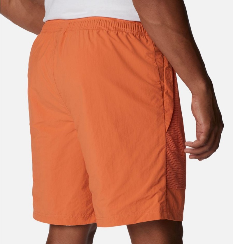 Orange Columbia Deschutes Valley Reversible Men's Shorts | 21978VARS