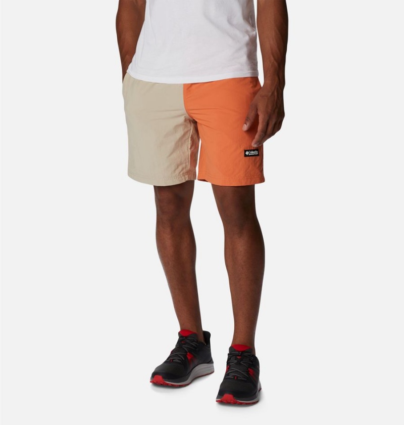 Orange Columbia Deschutes Valley Reversible Men's Shorts | 21978VARS