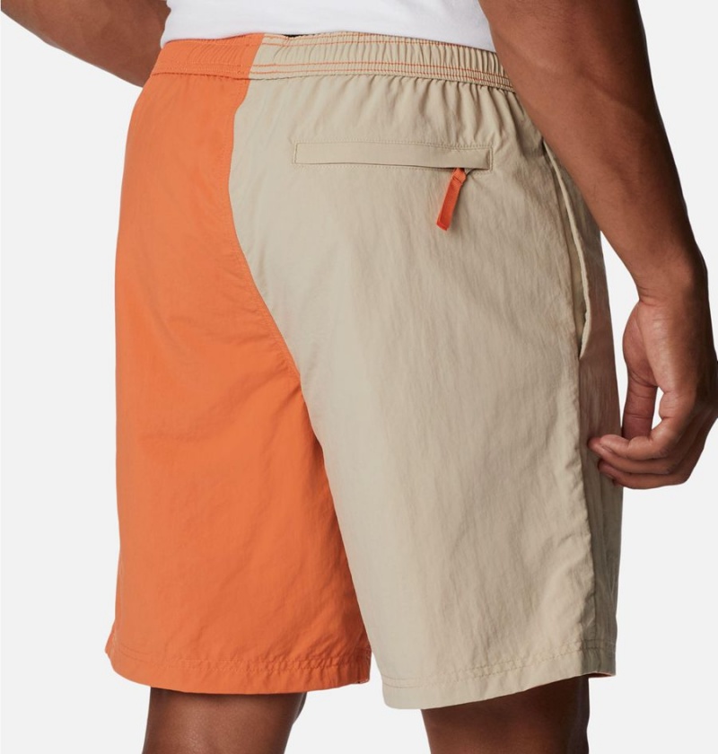 Orange Columbia Deschutes Valley Reversible Men's Shorts | 21978VARS