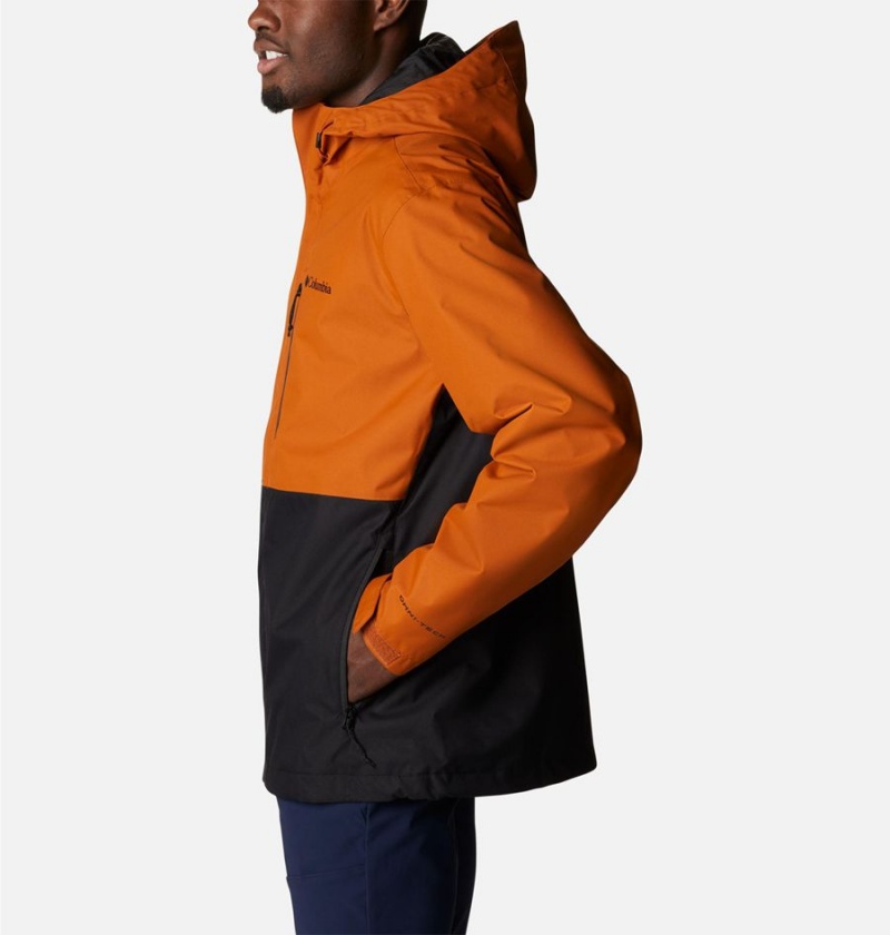 Orange Columbia Hikebound Men's Rain Jacket | 20879ACDM