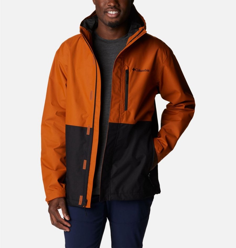 Orange Columbia Hikebound Men's Rain Jacket | 20879ACDM