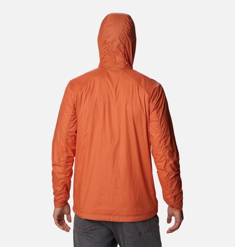 Orange Columbia Loop Trail Men's Windbreaker | 34658LOTI