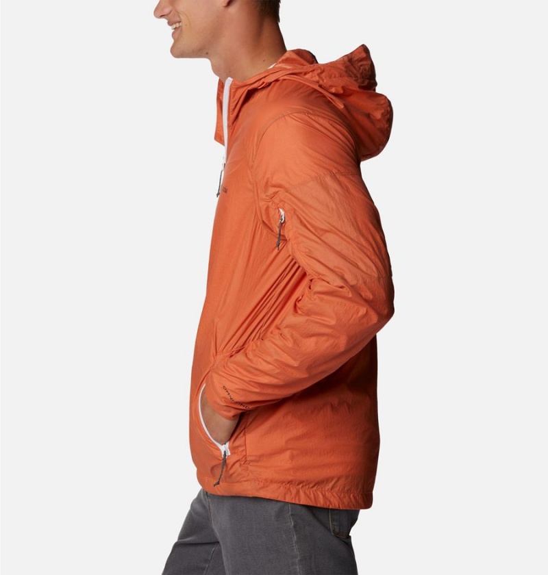 Orange Columbia Loop Trail Men's Windbreaker | 34658LOTI