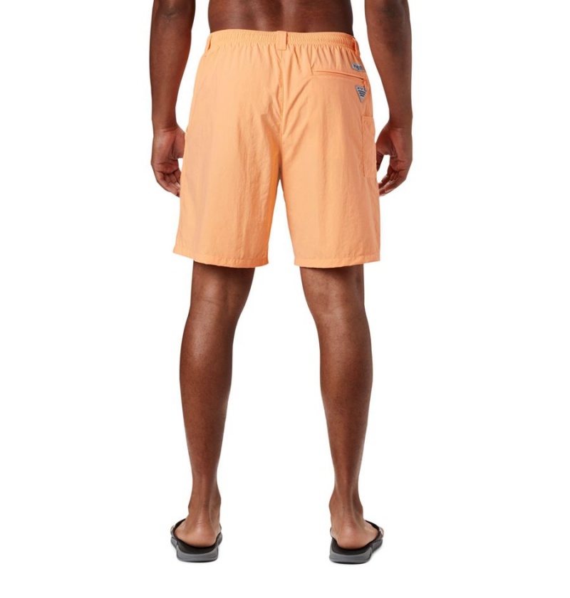 Orange Columbia PFG Backcast III Water Men's Shorts | 46231RMPQ