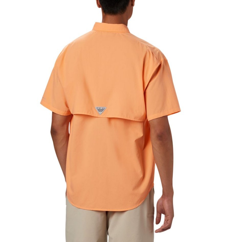 Orange Columbia PFG Bahama II Short Sleeve Men's Shirt | 18042WZHL