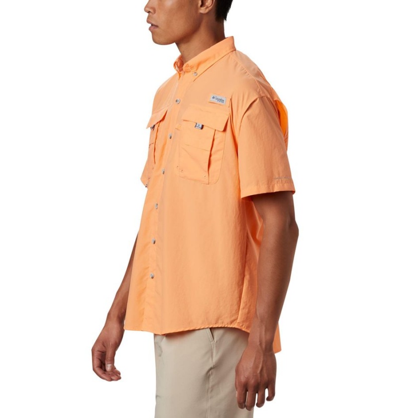 Orange Columbia PFG Bahama II Short Sleeve Men's Shirt | 18042WZHL