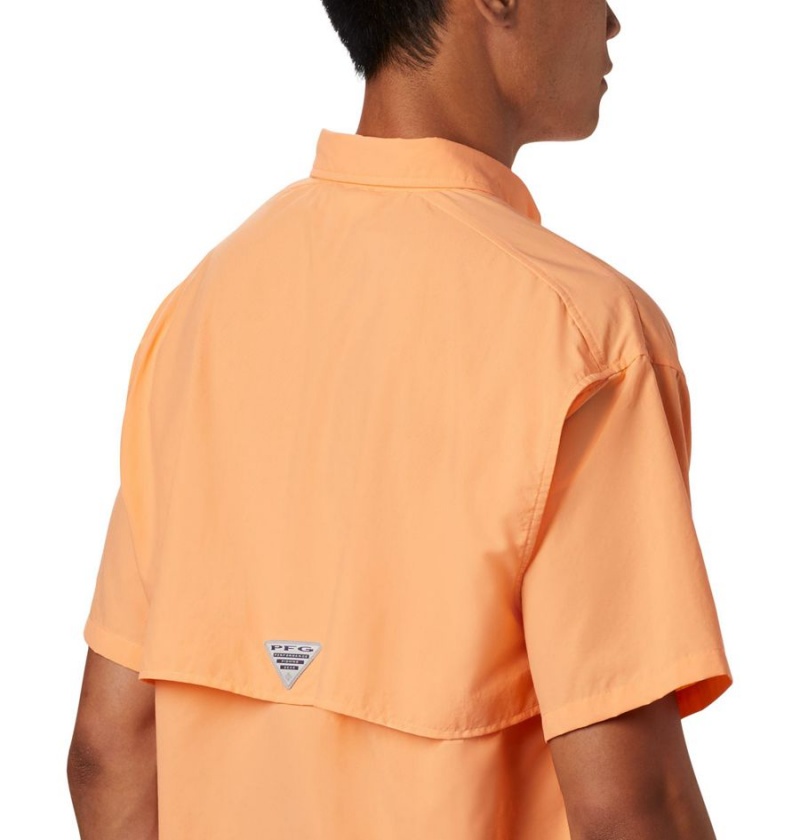 Orange Columbia PFG Bahama II Short Sleeve Men's Shirt | 18042WZHL