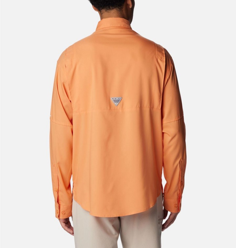 Orange Columbia PFG Tamiami II Long Sleeve Men's Shirt | 52410PXLR