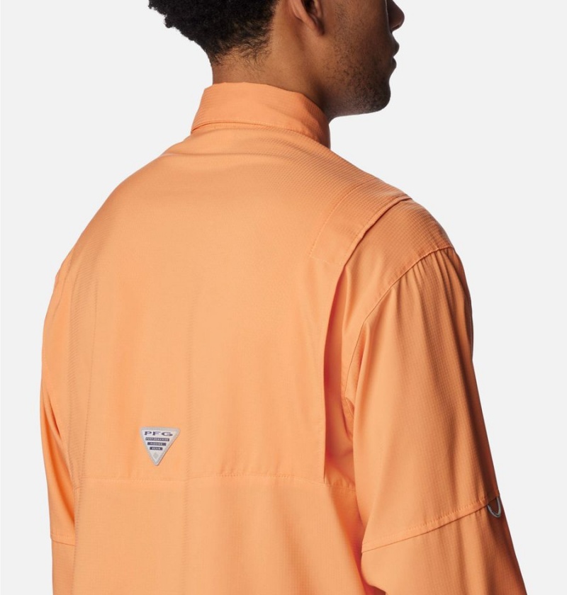 Orange Columbia PFG Tamiami II Long Sleeve Men's Shirt | 52410PXLR