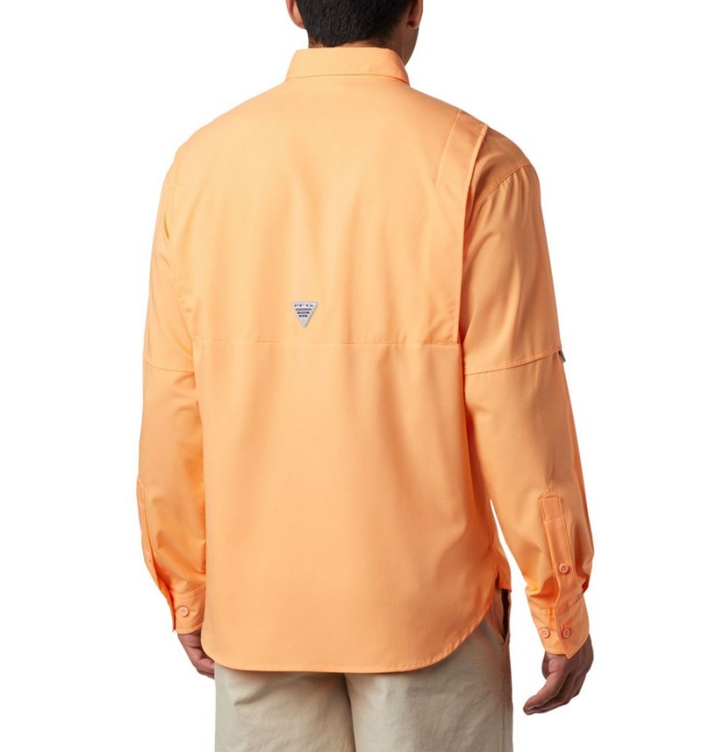 Orange Columbia PFG Tamiami II Long Sleeve Men's Shirt | 07435QBTU