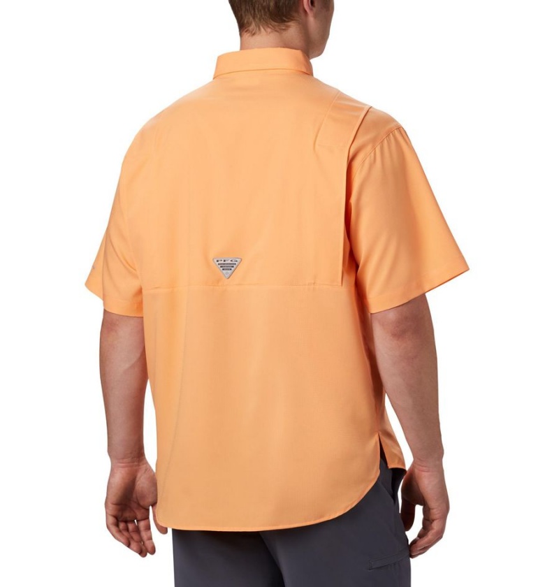 Orange Columbia PFG Tamiami II Short Sleeve Men's Shirt | 73985EKQU