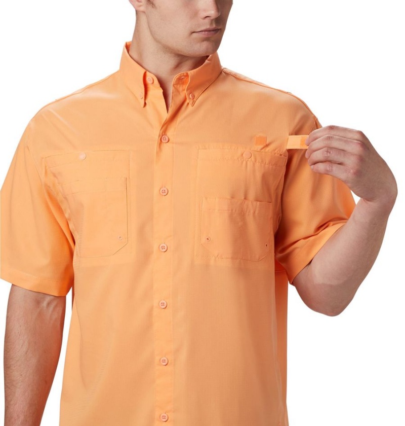 Orange Columbia PFG Tamiami II Short Sleeve Men's Shirt | 73985EKQU