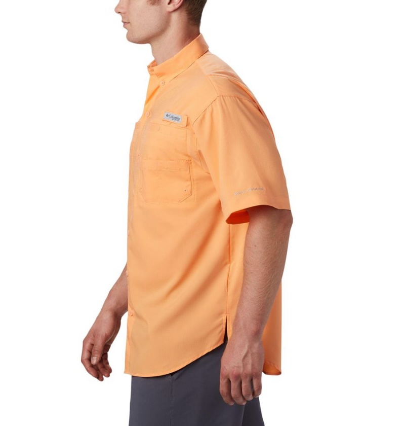 Orange Columbia PFG Tamiami II Short Sleeve Men's Shirt | 73985EKQU