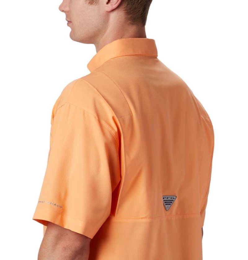 Orange Columbia PFG Tamiami II Short Sleeve Men's Shirt | 73985EKQU