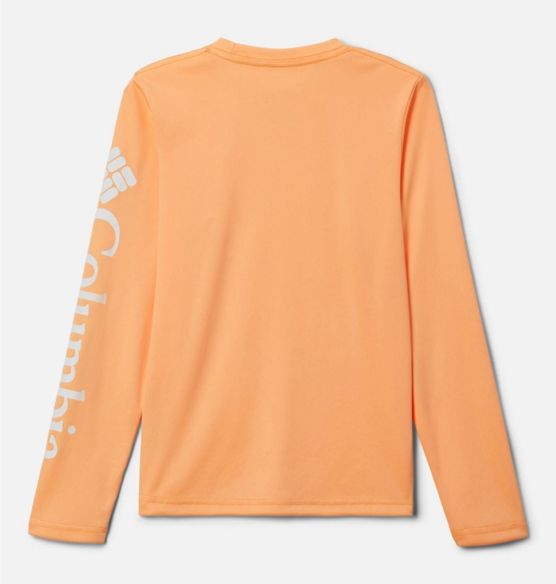 Orange Columbia PFG Terminal Tackle Long Sleeve Kids' T-Shirt | 75469IGZQ