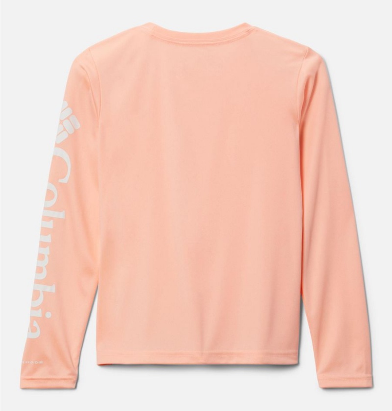 Orange Columbia PFG Tidal Long Sleeve Kids' T-Shirt | 96472FNBH