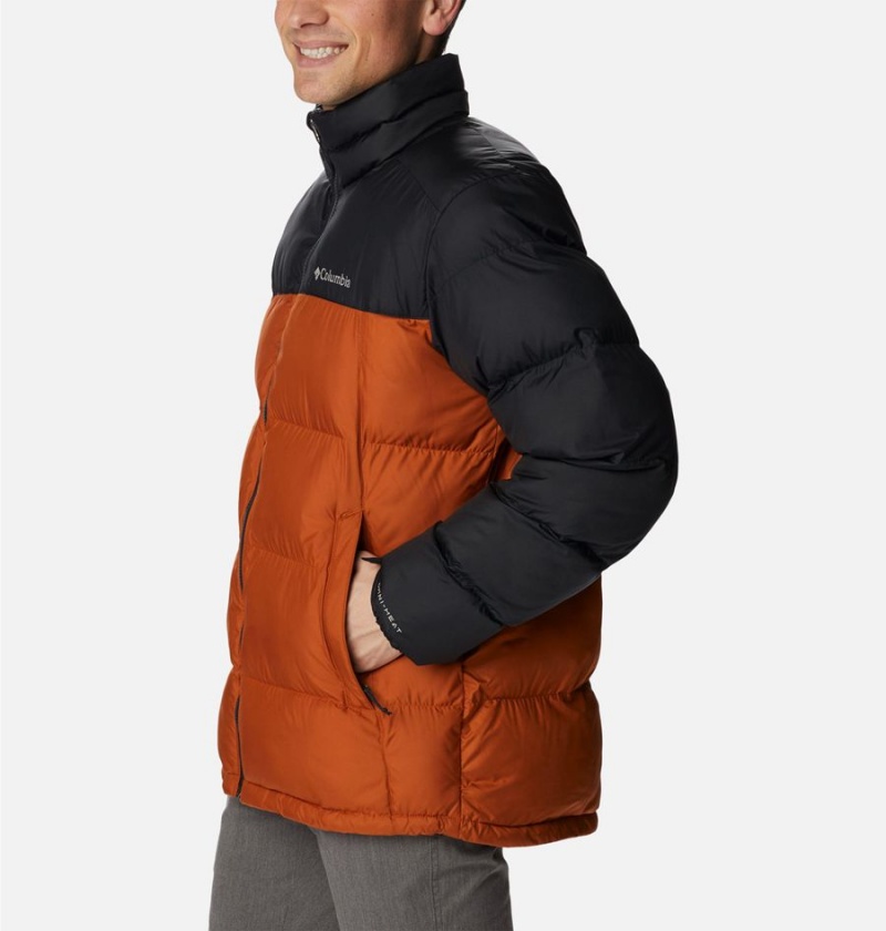 Orange Columbia Pike Lake Insulated Men's Puffer Jacket | 31579MPIQ