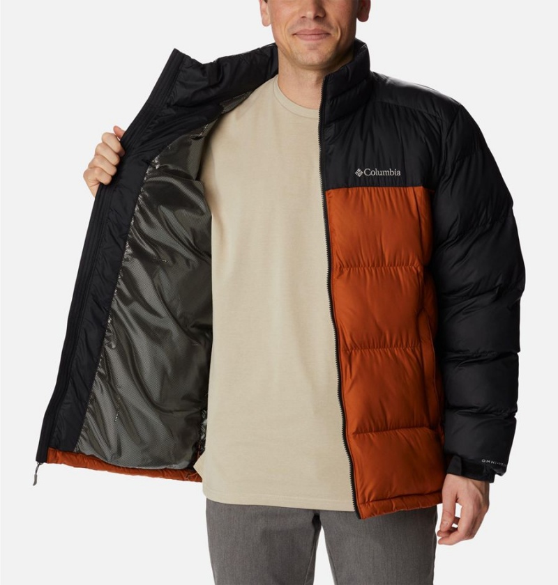 Orange Columbia Pike Lake Insulated Men's Puffer Jacket | 31579MPIQ