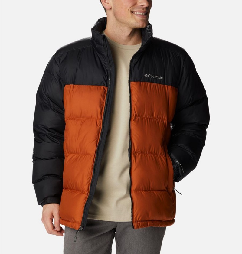 Orange Columbia Pike Lake Insulated Men's Puffer Jacket | 31579MPIQ