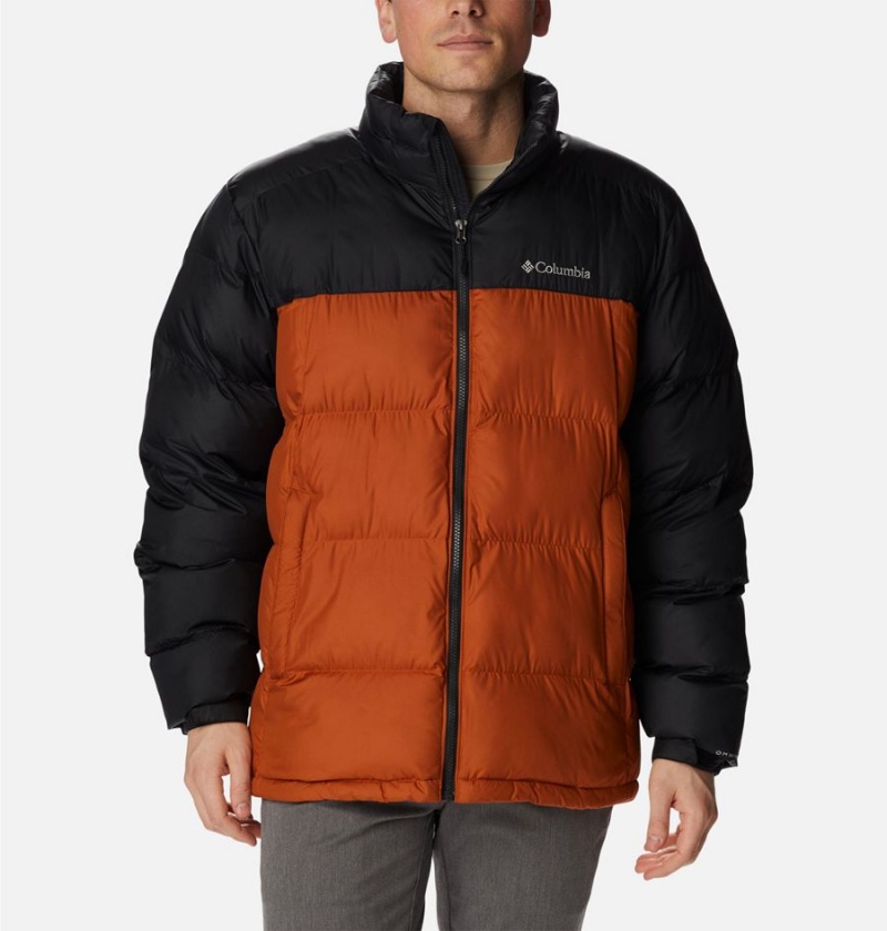 Orange Columbia Pike Lake Insulated Men\'s Puffer Jacket | 31579MPIQ