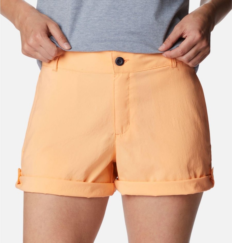 Orange Columbia Silver Ridge Utility Women's Shorts | 53602SXDM