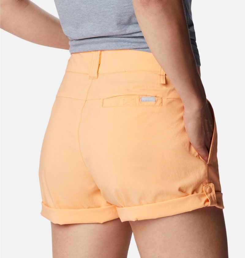 Orange Columbia Silver Ridge Utility Women's Shorts | 53602SXDM