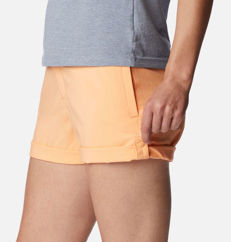 Orange Columbia Silver Ridge Utility Women's Shorts | 53602SXDM