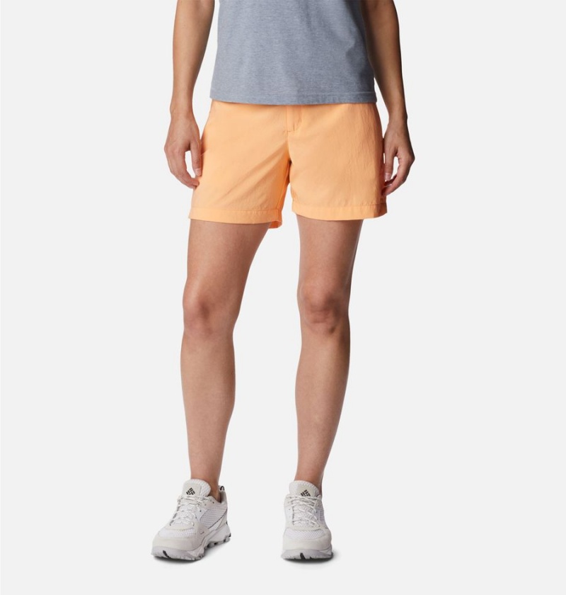 Orange Columbia Silver Ridge Utility Women's Shorts | 53602SXDM