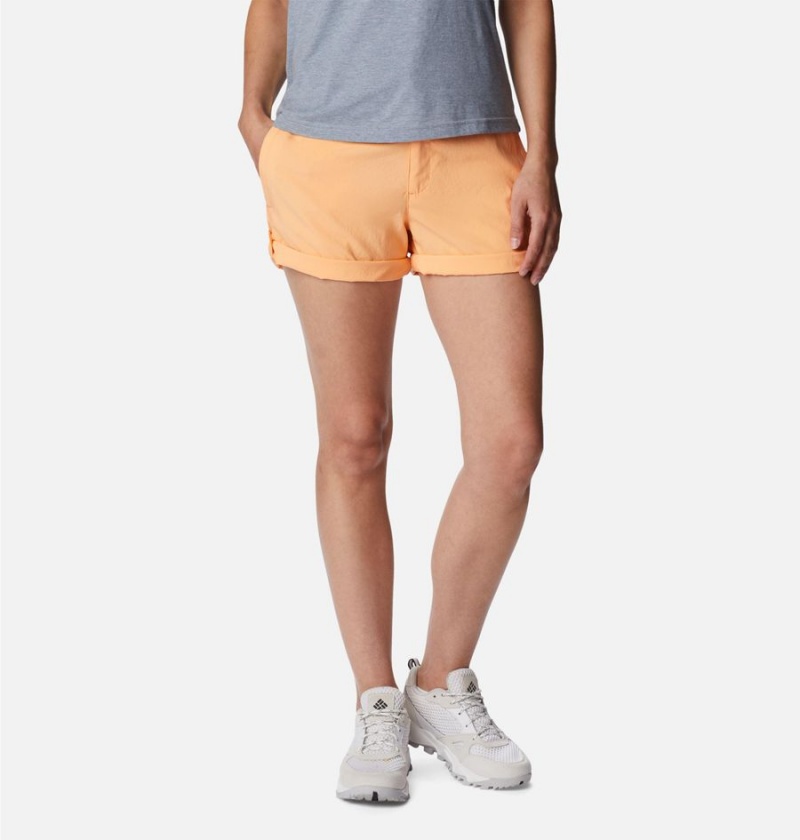 Orange Columbia Silver Ridge Utility Women\'s Shorts | 53602SXDM