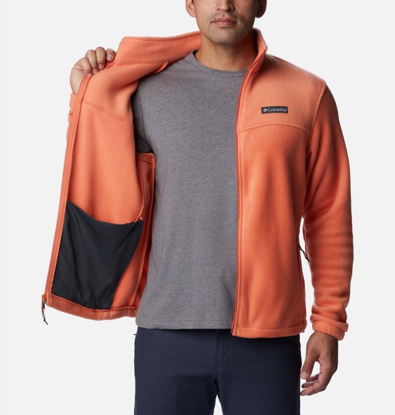 Orange Columbia Steens Mountain 2.0 Full Zip Men's Fleece Jacket | 14209PJBV