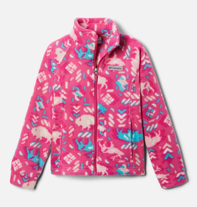 Pink Columbia Benton Springs II Printed Fleece Kids\' Jacket | 39862KHMI