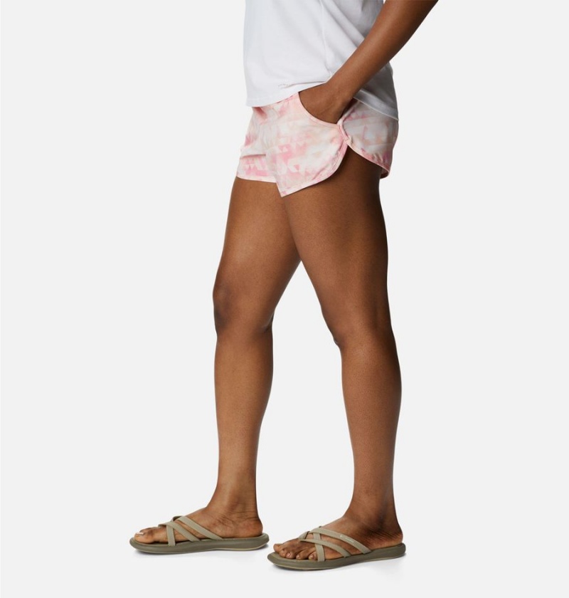 Pink Columbia Bogata Bay Stretch Printed Women's Shorts | 53082SWLP