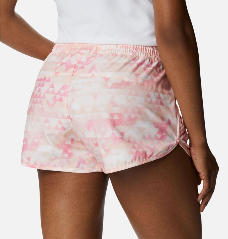 Pink Columbia Bogata Bay Stretch Printed Women's Shorts | 53082SWLP