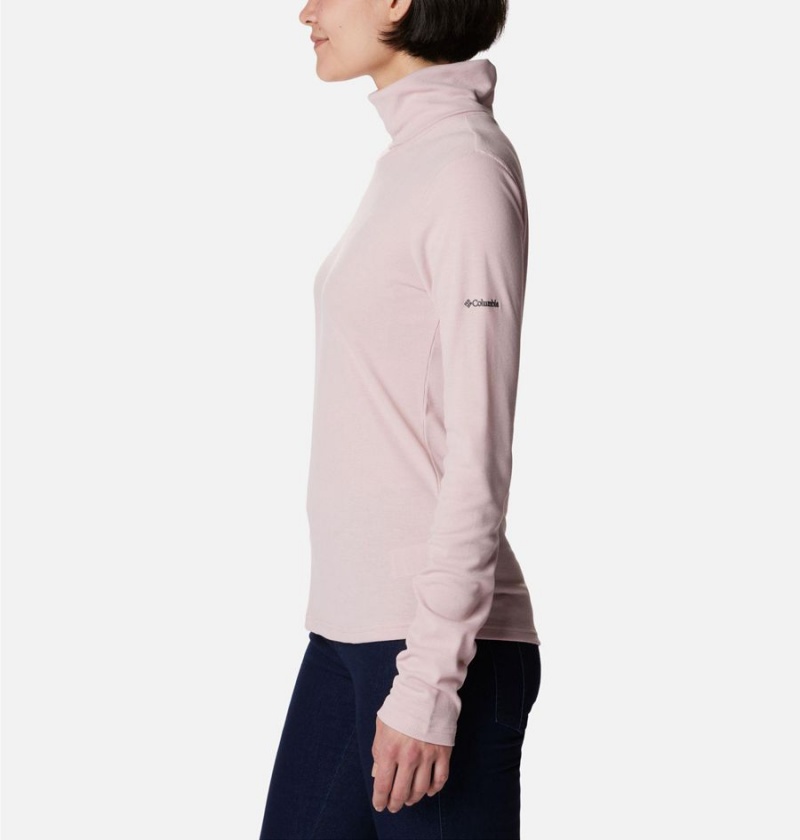 Pink Columbia Boundless Trek Ribbed Turtleneck Long Sleeve Women's T-Shirt | 87310RWSJ