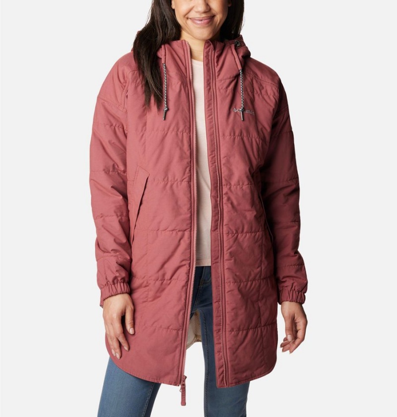 Pink Columbia Chatfield Hill Novelty Women's Coats | 92751DTHK