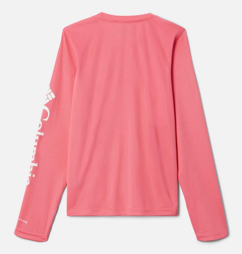 Pink Columbia Fork Stream Long Sleeve Kids' T-Shirt | 90124GMRT