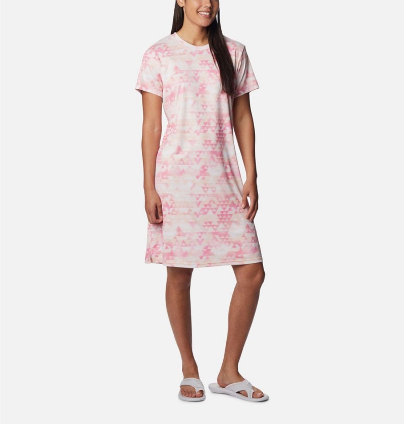 Pink Columbia Fork Stream Women's Dress | 16387JAIM