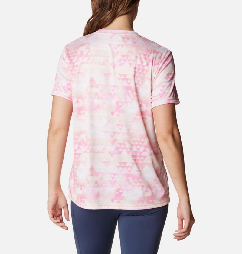 Pink Columbia Fork Stream Women's T-Shirt | 51386LYXH