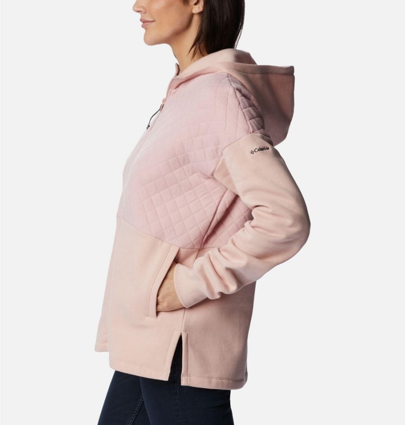 Pink Columbia Hart Mountain Quilted Hooded Full Zip Women's Fleece Jacket | 14532LBRZ