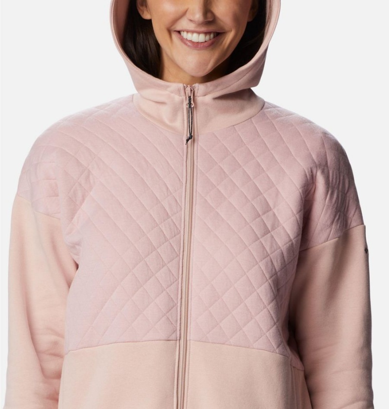 Pink Columbia Hart Mountain Quilted Hooded Full Zip Women's Fleece Jacket | 14532LBRZ