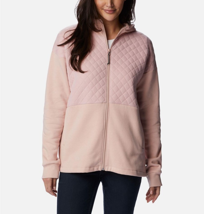 Pink Columbia Hart Mountain Quilted Hooded Full Zip Women\'s Fleece Jacket | 14532LBRZ