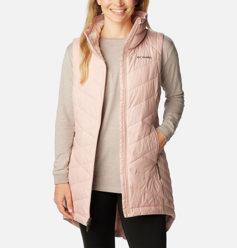 Pink Columbia Heavenly Long Women's Vest | 13682CULO