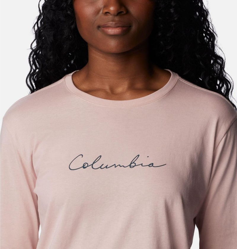 Pink Columbia North Cascades Long Sleeve Women's T-Shirt | 65042AFHQ